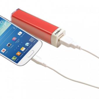 HEITECH Power Bank Externer Akku 2600mAh mobiles USB-Ladegert fr Smartphone Tablet MP3 