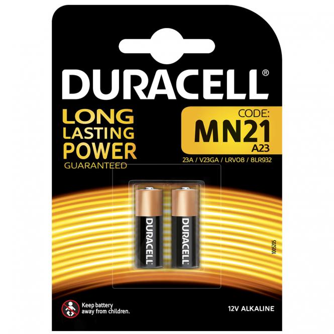 Duracell Hochvolt Batterie 12V MN21 A23 LR23A G23A V23PX V23GA 2er Blister 